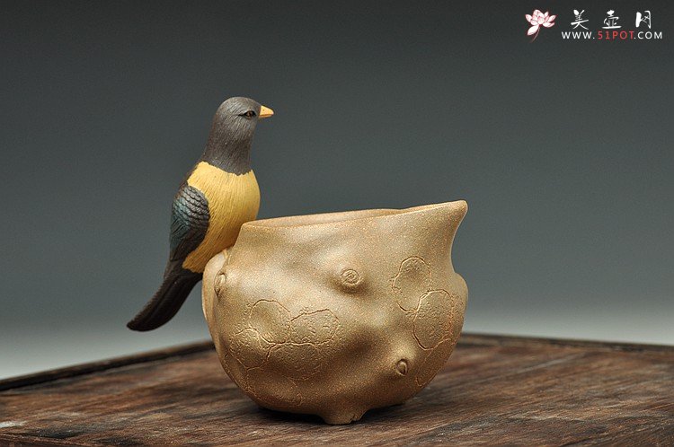 紫砂壶图片：许卫星 喜上眉梢公道杯 栩栩如生 别有情趣 - 美壶网