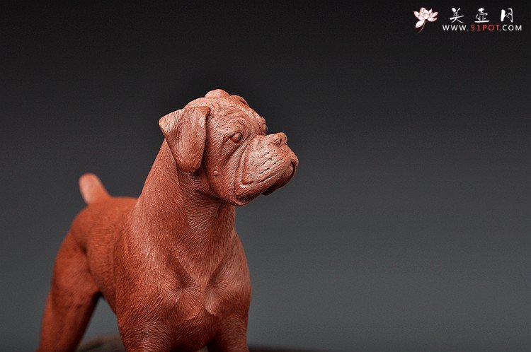 紫砂壶图片：李爱民之拳师 旺财 精品代表作 野性的呼唤o(∩_∩)o  - 美壶网