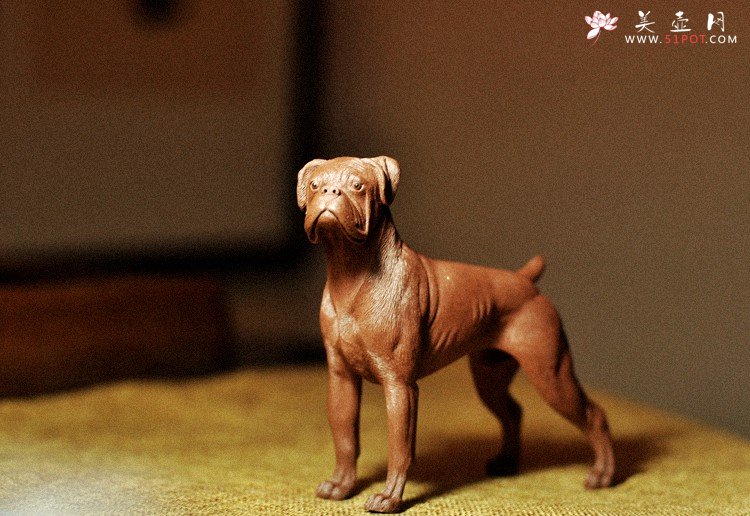 紫砂壶图片：李爱民之拳师 旺财 精品代表作 野性的呼唤o(∩_∩)o  - 美壶网