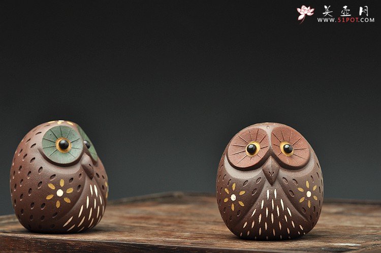 紫砂壶图片：猫头鹰~夜晚来临，让我讲讲月光里的故事o(∩_∩)o  - 美壶网