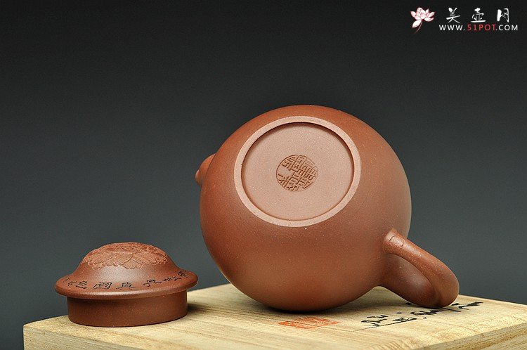 紫砂壶图片：逸趣无限 饱满可爱 花开富贵 口盖有玄机~ - 美壶网