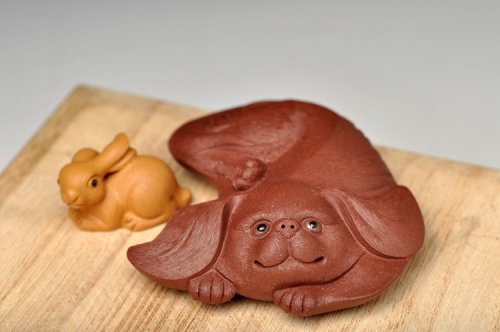 美壶定制紫砂壶 李爱民 公主犬 可爱灵气 细节逼真 做工非常漂亮 原矿清水泥