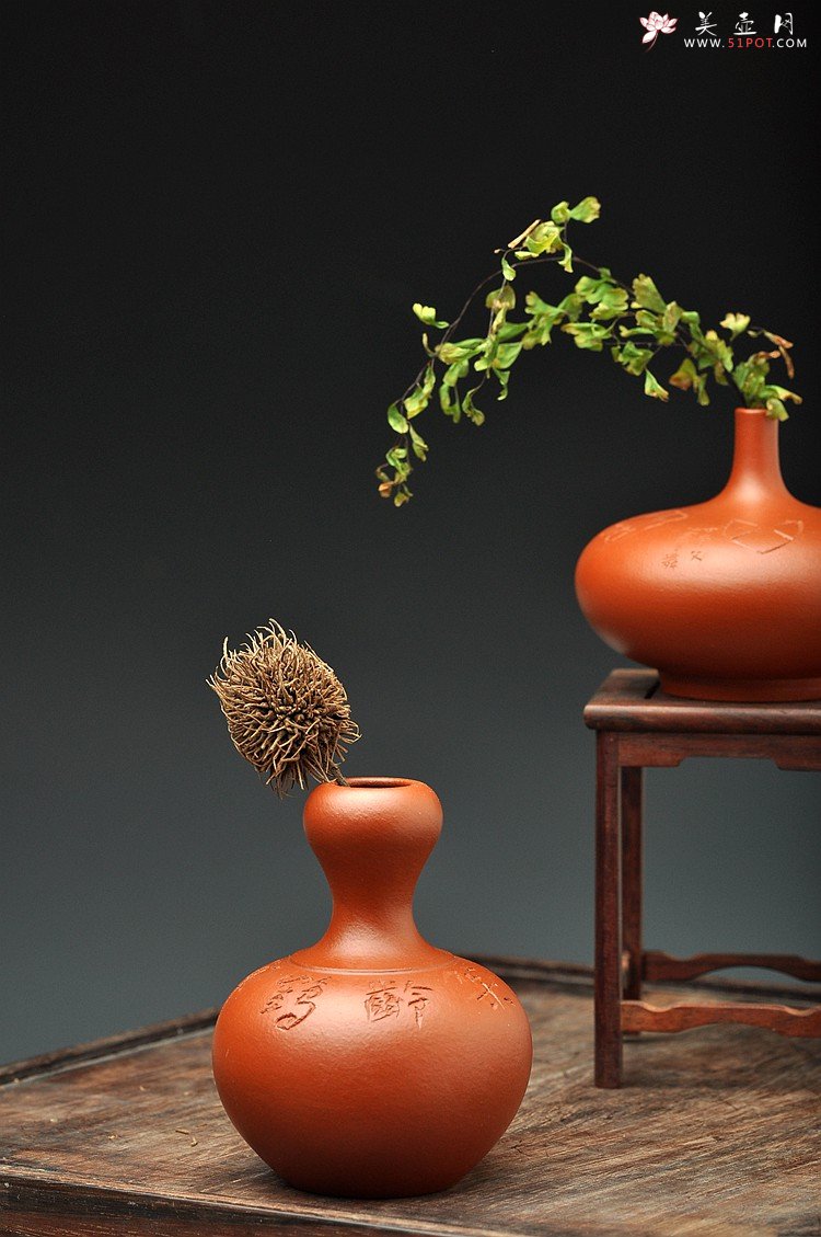 紫砂壶图片：文房雅玩之小花瓶 造型可爱新颖~ 均是单个~ - 美壶网