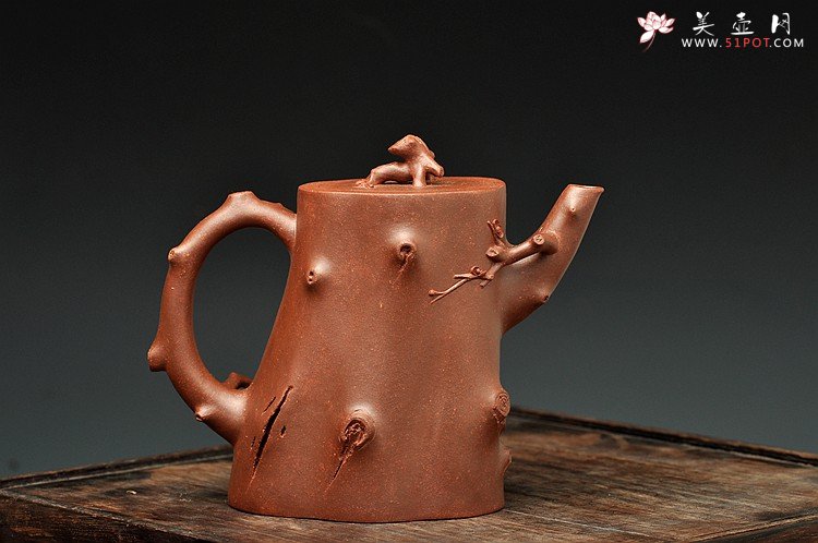 紫砂壶图片：单志萍最新力作 风韵十足 全手道洪梅桩 铁骨柔情 - 美壶网
