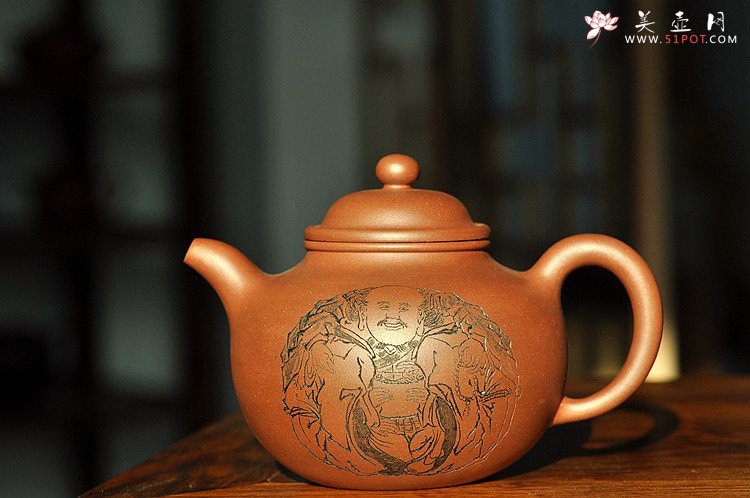 紫砂壶图片：意境之美 一团和气之大掇球 优质老清水 - 美壶网