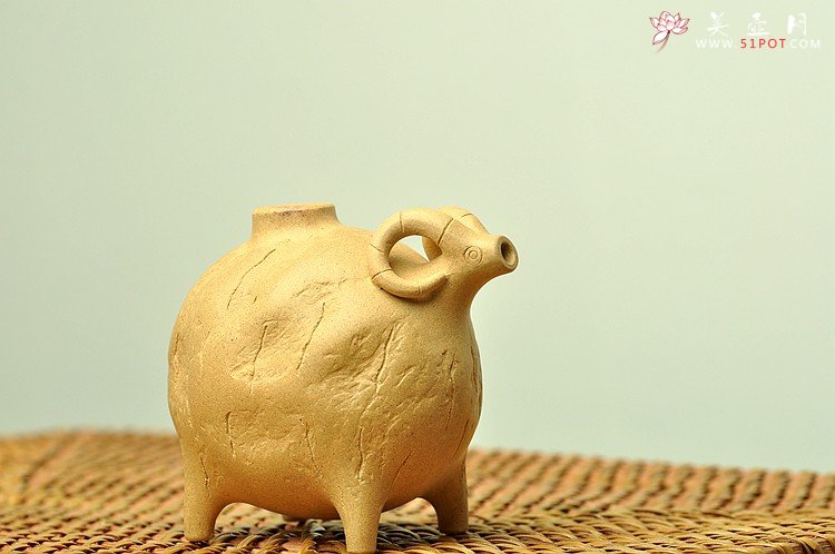 紫砂壶图片：~ 可爱的文房水注~萌茶宠之吉羊 - 美壶网