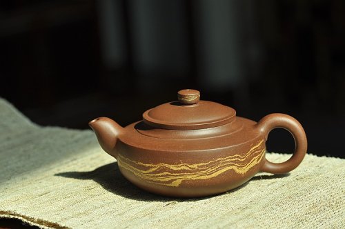 闵祥君紫砂壶 通透绞泥  端庄周正  实用佳品  汉韵壶 原矿紫泥