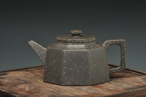 史金妹紫砂壶 史金妹晋级工艺师原款作品 全手工聚福八方 铺砂迷人 原矿黑泥