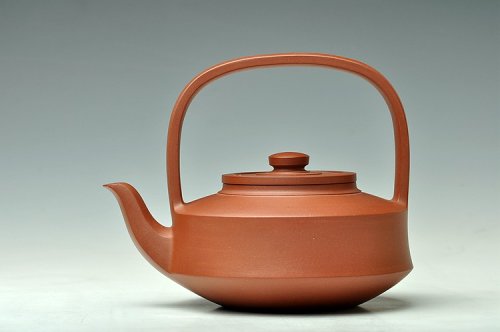 曲峰紫砂壶 曲峰秋冬新作 国宝器形之提璧 形神兼备 气韵流畅 老红皮龙仅此一件 红皮龙