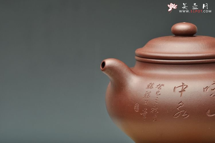 紫砂壶图片：张听刚装饰 双刀老辣 饱满大气 全手大掇只 - 美壶网