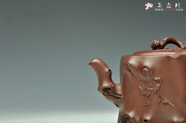 紫砂壶图片：大气浑厚 全手葡萄桩 精品欣赏 - 美壶网