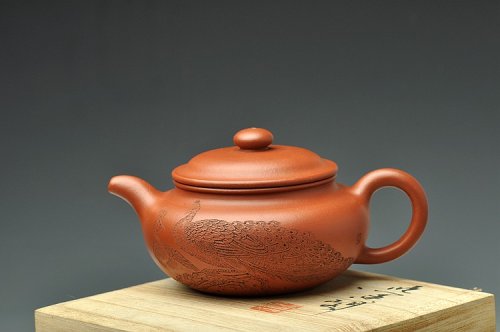 谭华斌紫砂壶 谭华斌近作 传统实用 全手凤凰仿古 细刻入丝 原矿清水泥