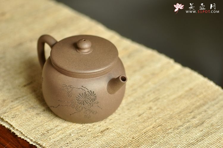 紫砂壶图片：和石装饰 万工经典之作 全手明香 实用精品 - 美壶网