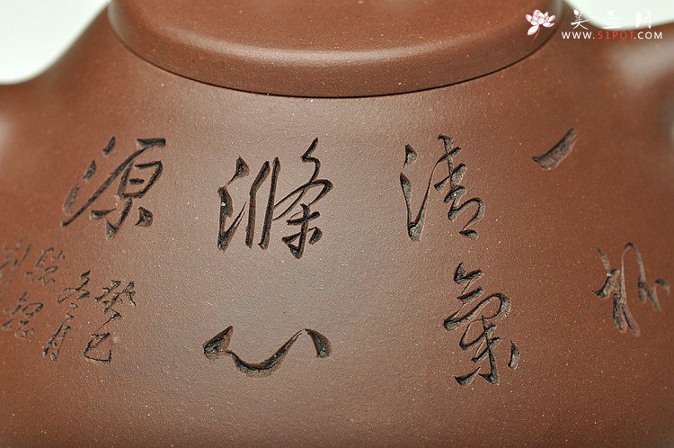 紫砂壶图片：骨肉均挺 进步明显 全手子冶石瓢 张听刚装饰 - 美壶网