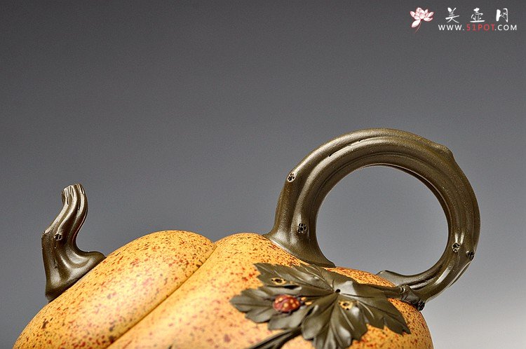 紫砂壶图片：原创作品 七彩葫芦 心意新意 孙伟强张新亚合作 孕育福禄 - 美壶网