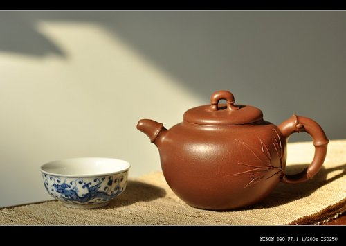 潘丹初紫砂壶 花货实力派潘丹初 沉静秀丽 全手作品 玉竹 飘逸雅致 原矿紫泥