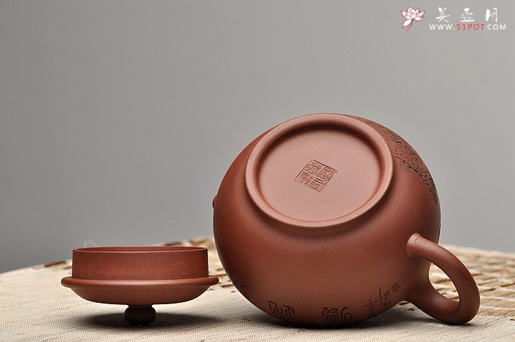 紫砂壶图片：浑厚大气 高瞻远瞩 全手掇只 - 美壶网