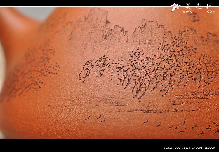 紫砂壶图片：实用经典 文气十足  五福石瓢之全手降坡泥子冶石瓢 - 美壶网