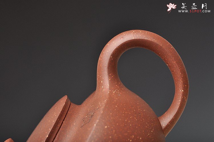 紫砂壶图片：国大师毛国强装饰 气势磅礴  全手大汉扁 收藏~ - 美壶网