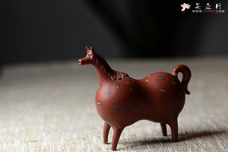 紫砂壶图片：马到吉象~ 施奇华新年特色文房茶宠 全手工 颇有玩味~ - 美壶网