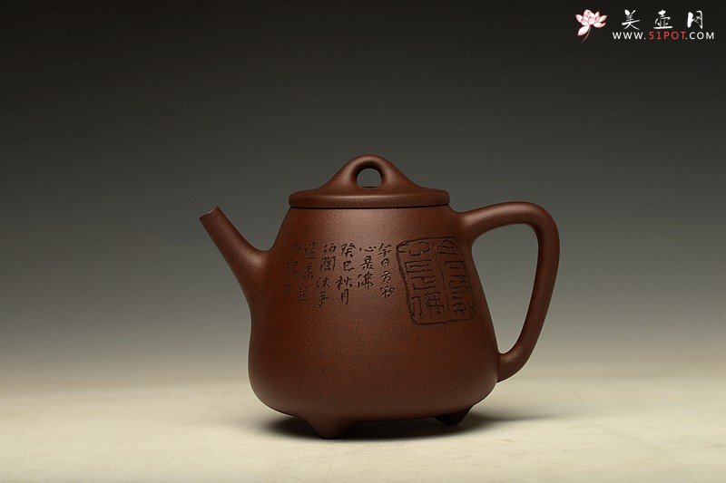 紫砂壶图片：刘世涛癸巳年年终作品 静雅至美 全手高石瓢 古韵风骨~ - 美壶网