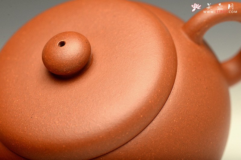 紫砂壶图片：瞿斌原创设计 秀丽不失可爱 静雅 守拙 黄龙山原矿红泥 - 美壶网