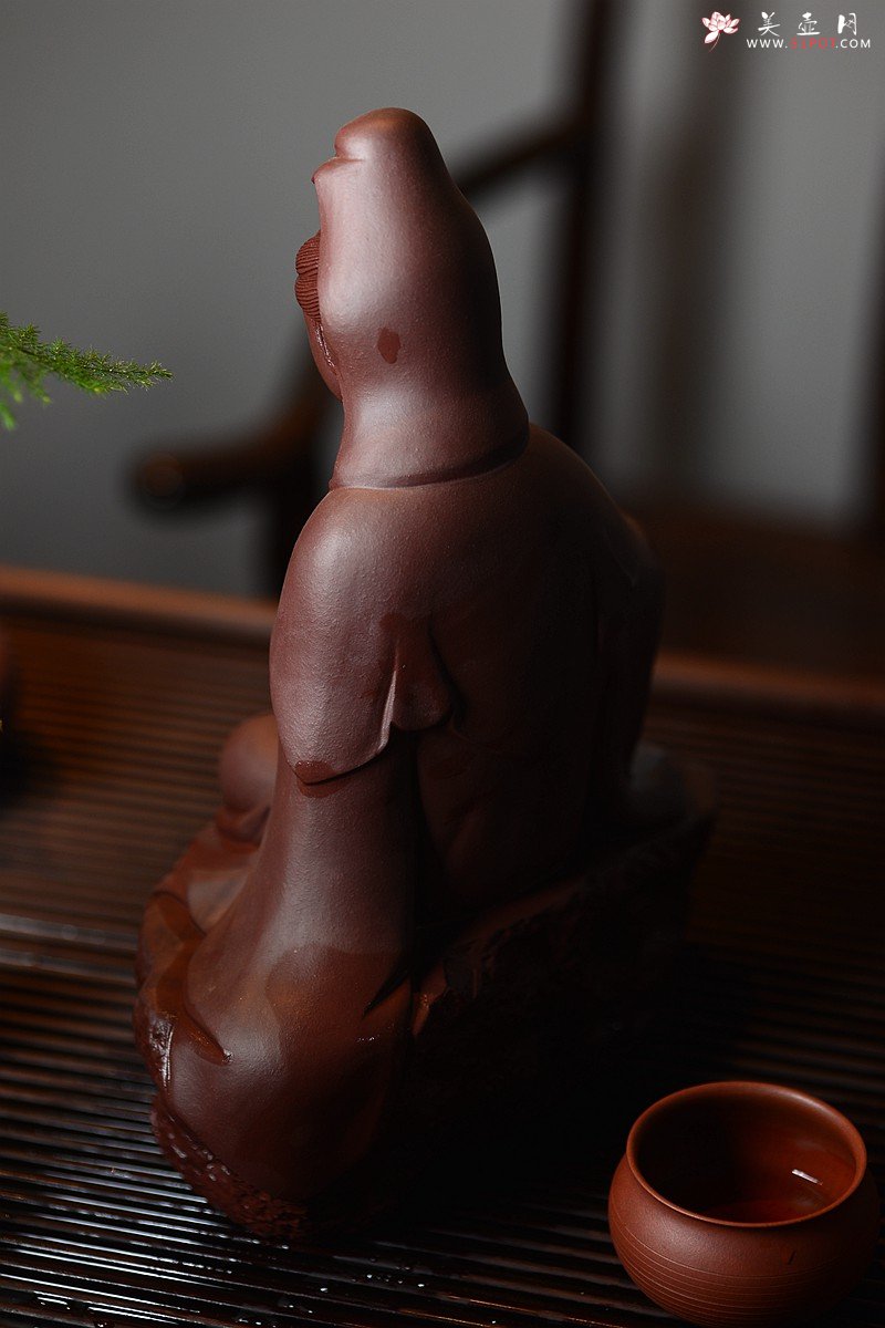 紫砂壶图片：坐观音 表情生动 整体协调 - 美壶网