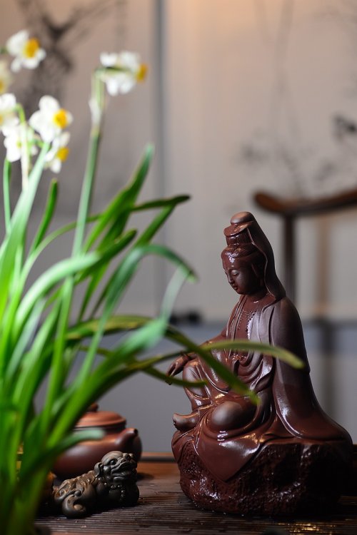 美壶定制紫砂壶 坐观音 表情生动 整体协调 原矿紫泥