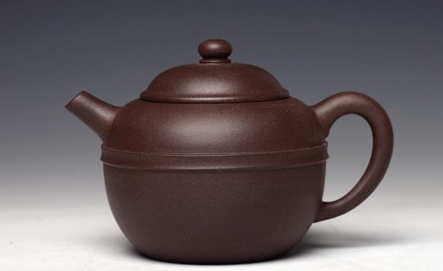 美壶定制紫砂壶 美壶特惠 茶人最爱 实用 摹古系列之黑星土 明式腰线 原矿黑星土