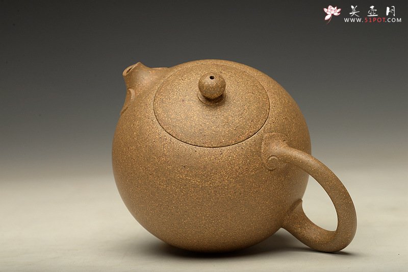 紫砂壶图片：深情连连 敦厚可人 优质段泥 全手嵌盖如意西施   - 美壶网
