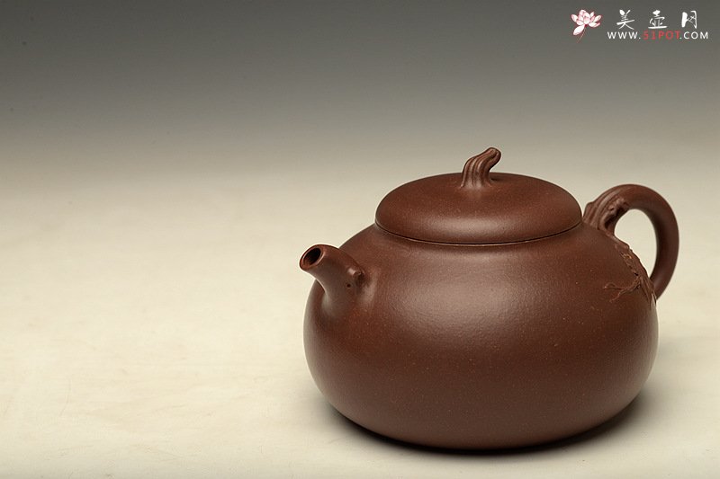 紫砂壶图片：潘丹初力作 简意花货 优美可人寓意吉祥 翠香 - 美壶网