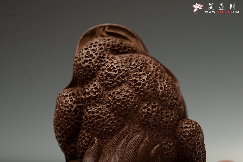 紫砂壶图片：紫泥荷叶生财 做工细致 养愈漂亮~ - 美壶网