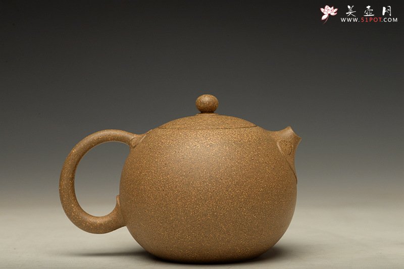 紫砂壶图片：深情连连 敦厚可人 优质段泥 全手嵌盖如意西施   - 美壶网