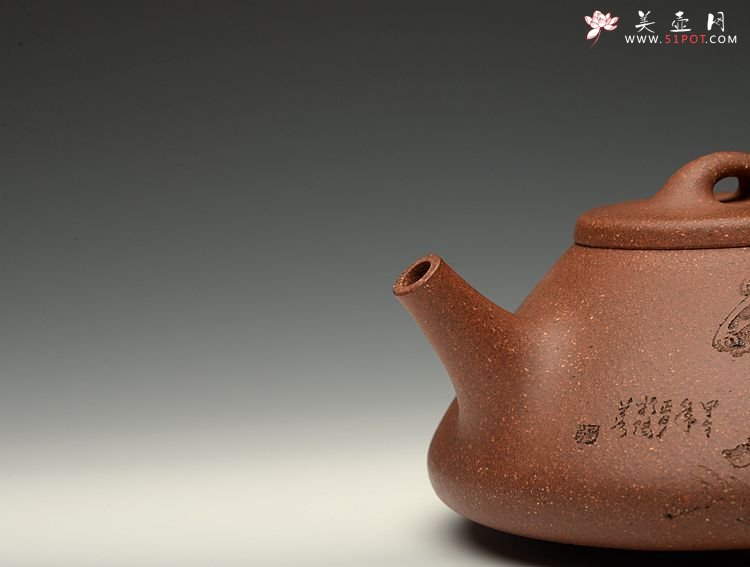 紫砂壶图片：周斌全手演绎 摹古子冶 不一样的风味~ 原矿鱼籽砂 - 美壶网