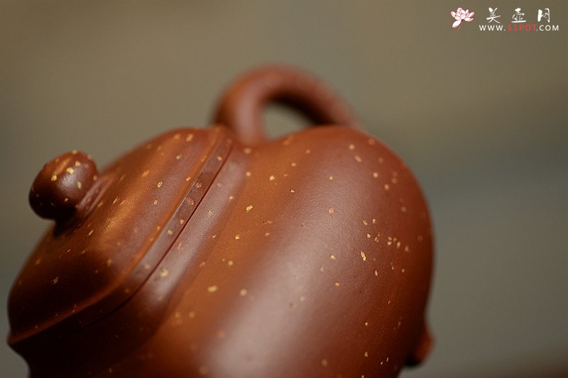 紫砂壶图片：醉美巧克力o(∩_∩)o  方圆之美 全手铺砂传炉 - 美壶网