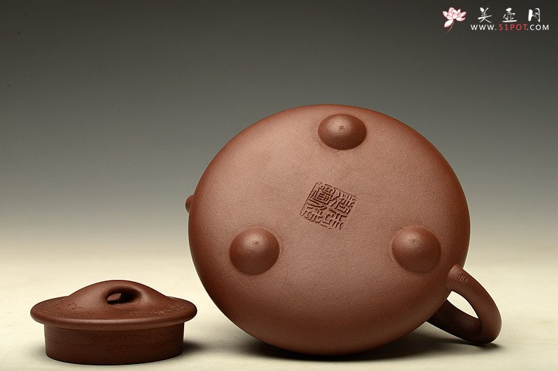 紫砂壶图片：全手满瓢 陆轶舟装饰通转梅花 劲道小霸王o(∩_∩)o  - 美壶网