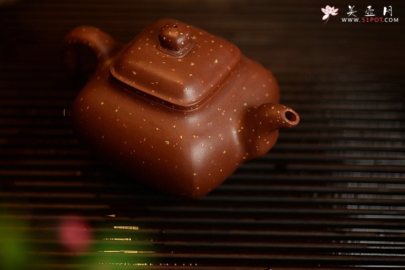 紫砂壶图片：醉美巧克力o(∩_∩)o  方圆之美 全手铺砂传炉 - 美壶网