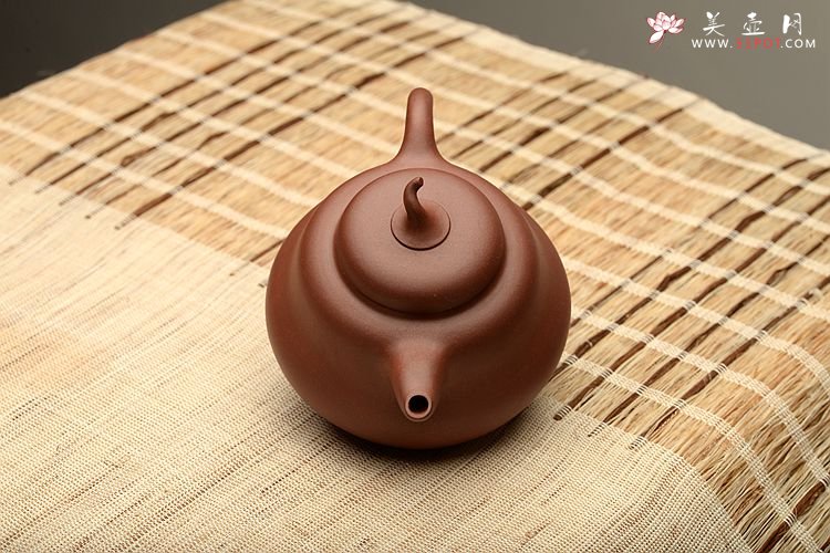 紫砂壶图片： 曼生十八式之全手一捺底葫芦 优质底槽青 经典代表作 - 美壶网