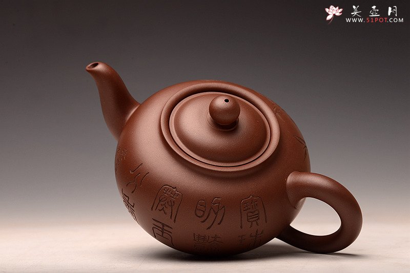 紫砂壶图片：高湘君大品全手点犀壶 李兆濂装饰 饱满大气 传统经典 - 美壶网