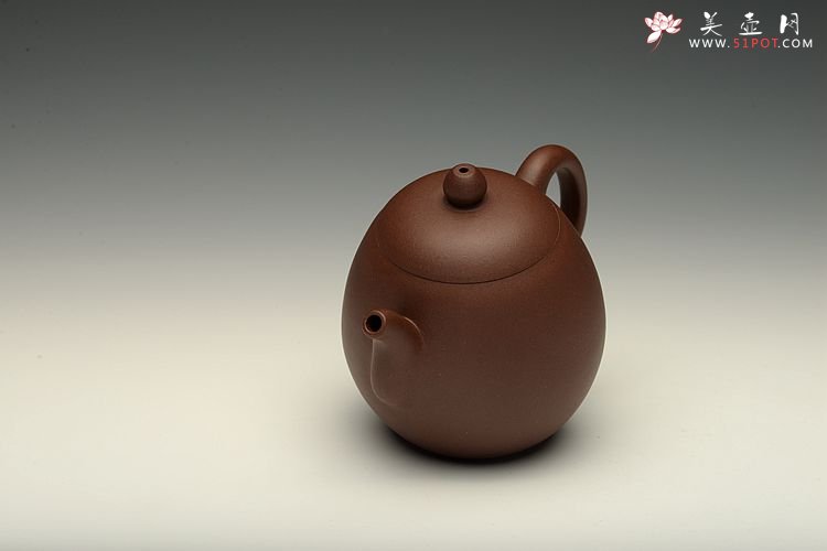 紫砂壶图片：周路健全手新作 挺拔有力 耐品实用  龙蛋壶 - 美壶网