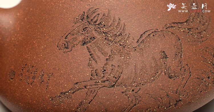 紫砂壶图片：周斌全手演绎 摹古子冶 不一样的风味~ 原矿鱼籽砂 - 美壶网