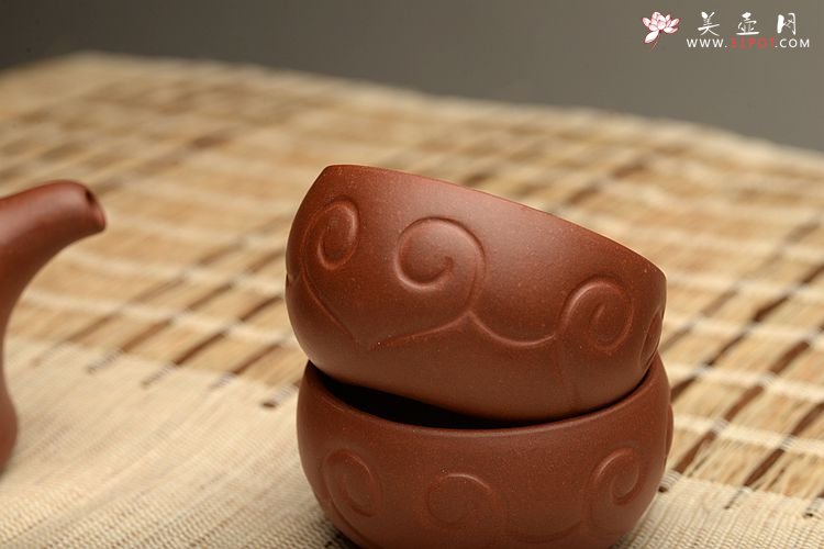 紫砂壶图片：美壶特惠 优质青水泥   如意套壶 - 美壶网