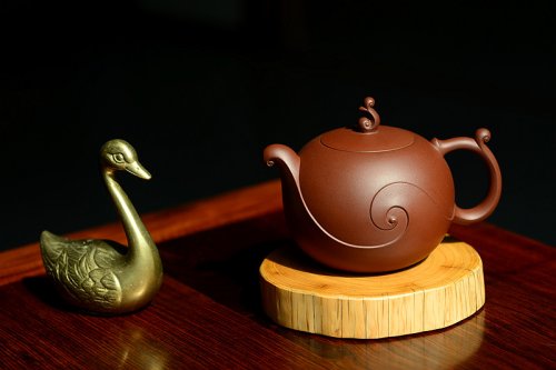 于洪霞紫砂壶 于洪霞甲午年最新原创力作 全手作品‘源’ 韵味十足~ 原矿清水泥