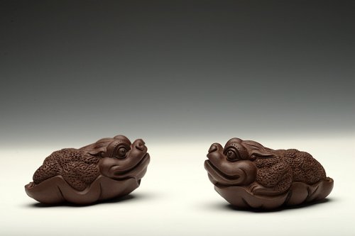 美壶定制紫砂壶 紫泥荷叶生财 做工细致 养愈漂亮~ 原矿紫泥