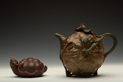 孙伟强紫砂壶 写实风格之田园情趣~ 精品欣赏 原矿段泥