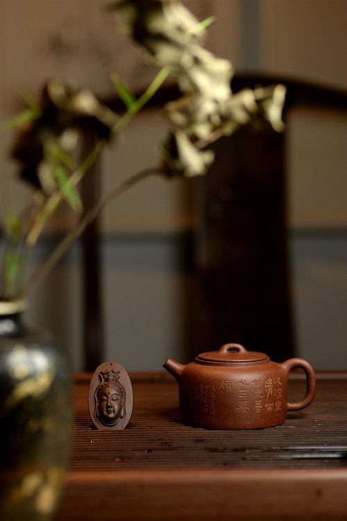 刘世涛紫砂壶 汲深泉，清而甘；洗吾心，无忧烦~ 优质降坡泥 全手井泉 文人壶 原矿降坡泥