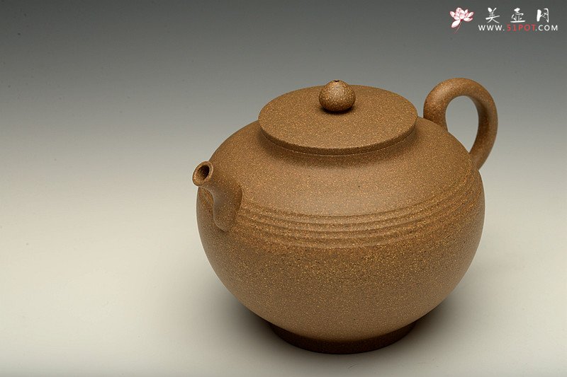 紫砂壶图片：独特韵味 古色古香 于洪霞新作 全手汉韵 饱满俊雅 - 美壶网