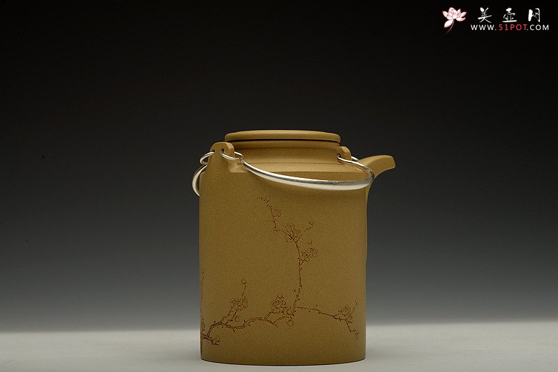 紫砂壶图片：陈宏林装饰 强强联合 全手玉麟洋桶 摹 - 美壶网