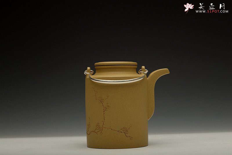 紫砂壶图片：陈宏林装饰 强强联合 全手玉麟洋桶 摹 - 美壶网