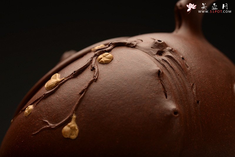 紫砂壶图片：潘丹初最新全手作品 精品小花货 迎春 秀雅小巧 - 美壶网